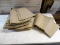 (R9) LOT OF NEW TRADITIONS BURLAP CHRISTMAS TREE COLLARS; 10 PIECE LOT OF TREE COLLARS. MEASURES