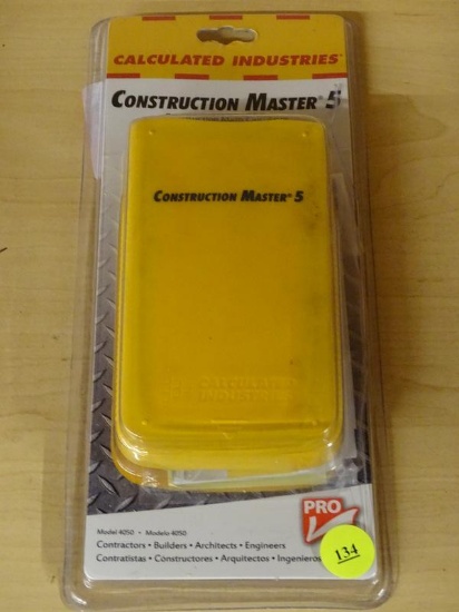 (R5) CALCULATED INDUSTRIES CONSTRUCTION MASTER 5, CONSTRUCTION MATH CALCULATOR FOR CONTRACTORS,