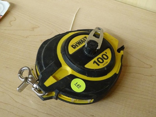 (R5) DEWALT 100 FT CLOSE CASE TAPE MEASURE. MODEL NO. DWHT 34036.