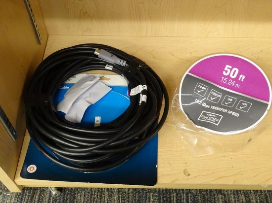 (R5) COMMERCIAL ELECTRIC STANDARD 50 FT HDMI CABLE. COMES IN DAMAGED PACKAGING.