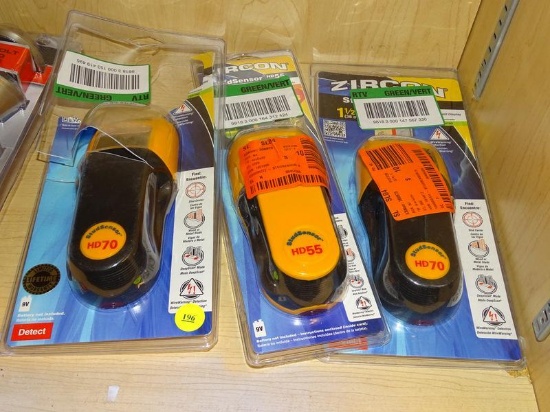 (R6) LOT OF ZIRCON STUD SENSORS; 3 PIECE LOT OF ZIRCON STUD SENSORS TO INCLUDE AN HD55 1 1/2" SENSOR
