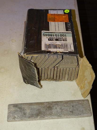 (R6) BOX OF RUSTICO BRICK GLAZED PORCELAIN FLOOR AND WALL TILE. 29 PIECES OF BRICK STYLE TILE. EACH