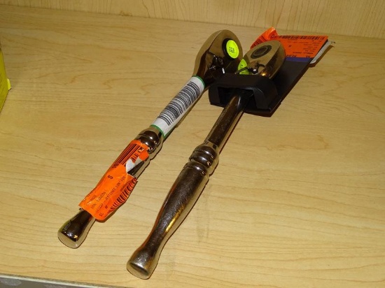 (R6) PAIR OF HUSKY 1/2", FULL POLISH, 72 TOOTH RATCHETS. MODEL NO. H12FPRAT.