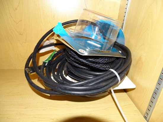 (R7) LOT OF COMMERCIAL ELECTRIC HDMI CABLES; 3 PIECE LOT TO INCLUDE A 15 FT DELUXE, BRAIDED HDMI