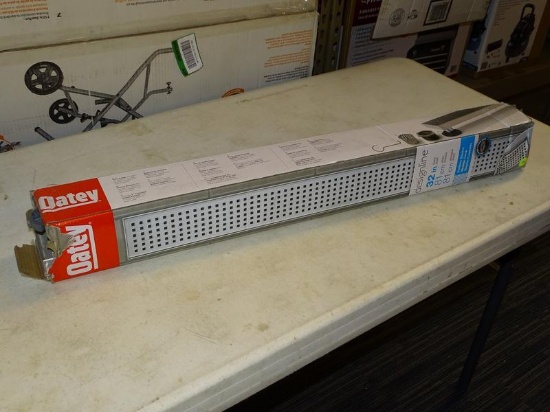 (R8) OATEY LINEAR DRAIN; DESIGNLINE 32 IN. SQUARE GRATE STAINLESS STEEL SHOWER LINEAR DRAIN. ITEM