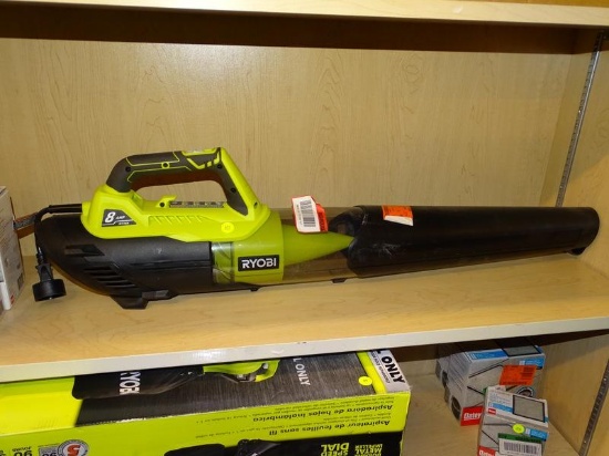 (R9) ryobi jet fan blower; 135 MPH 440 CFM 8 Amp Electric Jet Fan Blower. comes used without