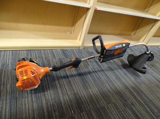 (R3) ECHO CURVED SHAFT TRIMMER; 21.2 CC GAS 2-STROKE CYCLE CURVED SHAFT TRIMMER. MODEL NO. GT-225.