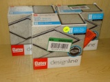 (R4) LOT OF OATEY DESIGNLINE DRAINS; 3 PIECE LOT OF TILE-IN PATTERN, 6