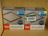(R4) LOT OF OATEY DESIGNLINE DRAINS; 2 PIECE LOT OF TILE-IN PATTERN, 6