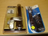 (R5) 2 PIECE LOT TO INCLUDE A BARTON KRAMER PATIO DOOR LOCK SET IN CHROME AND A WRIGHT PRODUCTS
