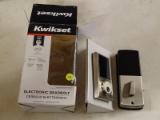 (R5) KWIKSET KEYLESS ENTRY, ELECTRONIC TOUCHSCREEN, CONTEMPORARY SINGLE CYLINDER DEADBOLT WITH A