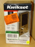 (R6) KWIKSET KEYLESS ENTRY, ELECTRONIC TOUCHSCREEN, CONTEMPORARY SINGLE CYLINDER DEADBOLT WITH A