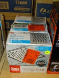 (R6) LOT OF OATEY DESIGNLINE DRAINS; 3 PIECE LOT OF WAVE PATTERNED, 6