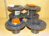 (R6) 6 PIECE LOT OF OATEY PVC SHOWER DRAINS WITH A SINGULAR 4.25