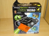 (R6) NIGHT HERO NIGHT VISION BINOCULARS WITH 10X MAGNIFICATION. COMES IN OPENED BOX.