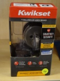 (R6) 2 PIECE LOT OF KWIKSET KNOB KITS TO INCLUDE A SATIN NICKEL LOW PROFILE DEADBOLT WITH A KEY ON