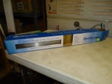 (R8) MEDITERRANEO LINEAR DRAIN; 27 IN SQUARE GRATE LINEAR DRAIN. ITEM CODE 1002334851. COMES NEW IN