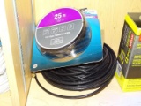 (R8) COAXIAL AND HDMI CABLE; 25 FT STANDARD HDMI CABLE IN OPEN PACKAGING AND 100 FT COAXIAL CABLE