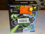 (R8) NIGHT VISION BINOCULARS; ATOMIC BEAM NIGHT HERO NIGHT VISION BINOCULARS, COMES NEW IN OPEN BOX.