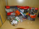 (R8) LOT OF KWIKSET ENTRY HARDWARE; FOUR PIECE LOT OF ENTRY HARDWARE TO INCLUDE A TUSTIN SATIN