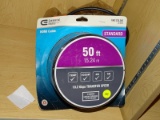 (R8) PAIR OF COMMERCIAL ELECTRIC 50 FT HDMI CORDS.