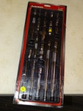 (R8) HUSKY 19 PIECE EXTENSION AND ADAPTER SET. MODEL NO. HACC 19PC. COMES IN DAMAGED PACKAGING.