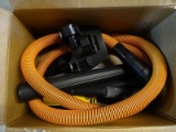(R9) RIGID WET/DRY VACUUM ACCESSORIES, INCLUDES A HOSE AND MULTIPLE NOZZLES.