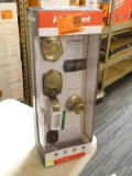 (R9) KWIKSET BELLEVIEW STYLE, FRONT ENTRY, SINGLE CYLINDER DEADBOLT, DOOR HANDLESET WITH A POLISH