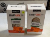 (R9) PAIR OF KWIKSET SMARTCODE 909, TOUCHPAD, ELECTRONIC DEADBOLTS; 2 PIECE LOT KEYLESS ENTRY,
