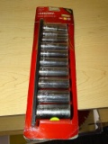 (R9) HUSKY 10 PIECE DEEP SOCKET SET WITH 3/8