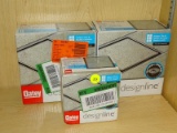(R9) LOT OF OATEY SQUARE DRAINS; THREE PIECE LOT OF DESIGNLINE DRAINS, TWO 6 IN. X 6 IN. DRAINS AND
