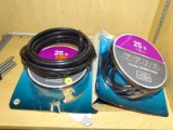 (R9) PAIR OF COMMERCIAL ELECTRIC HDMI CABLES; TWO 25 FT STANDARD HDMI CABLES, BLACK IN COLOR.