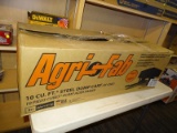 (R4) AGRI FAB 10 CU FT STEEL DUMP CART. MODEL NO. 45-0303. COMES IN OPENED BOX.