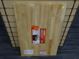 (R4) HUSKY HARDWOOD TOP FOR A ROLLING TOOL CABINET. MEASURES 26.3 IN X 17.9 IN.