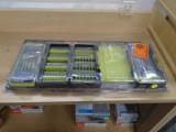 (R4) RYOBI DRILLING AND DRIVING MULTI-PACK; 150 PC SET, MISSING ONE OF THE PACKS. COMES IN OPENED