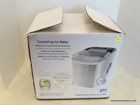 (R1) ICE MAKER; 26 LB. FLIP-UP DOOR PORTABLE/COUNTERTOP ICE MAKER (STAINLESS STEEL HOUSING WITH