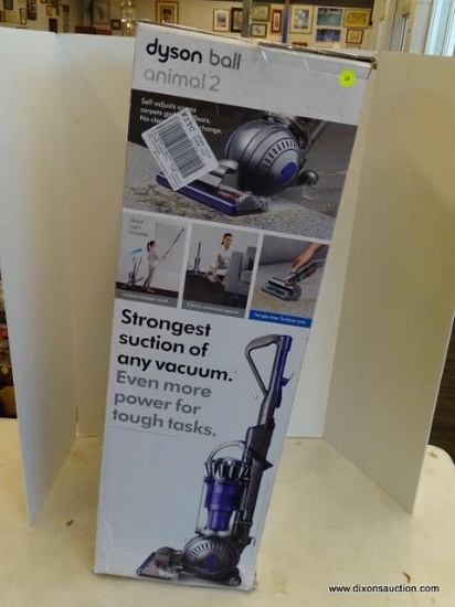 (WINDOW) DYSON BALL VACUUM; ANIMAL 2 BAGLESS UPRIGHT VACUUM WITH TANGLE FREE TURBINE TOOL. ITEM CODE
