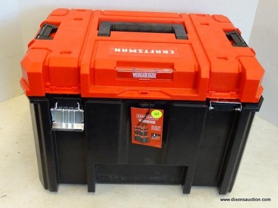 (R2) CRAFTSMAN TOOL BOX WITH CRAFTSMAN POWER TOOLS; LOT TO INCLUDE A BRAND NEW CIRCULAR SAW WITH