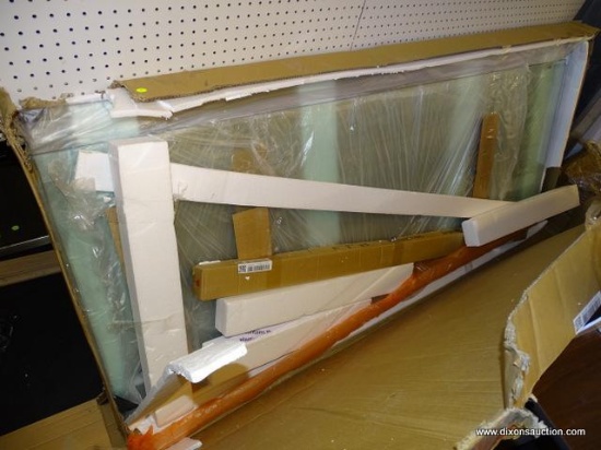 DREAMLINE BATH AND SHOWER DOOR; DREAMLINE ENIGMA-XO 56-IN TO 60-IN W FRAMELESS BYPASS/SLIDING OIL