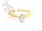 18KT YELLOW GOLD / PLATINUM & APPROX. .50 CTW MARQUISE CUT DIAMOND ENGAGEMENT RING, RETAILS