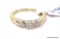 LADIES 14KT YELLOW GOLD & APPROX. .50CTW DIAMOND ENDLESS LOVE ENGAGEMENT RING, RETAILS $2992.00,