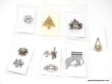 LOT OF ASSORTED RHINESTONE BROOCHES; 10 PIECE LOT OF ASSORTED RHINESTONE BROOCHES.