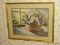 (KIT) 2 PICTURES; FRAMED AND TRIPLE MATTED STILL LIFE IN GOLD FRAME- 31 IN X 25 IN AND A FRAMED AND