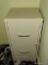 (RT BDRM) FILE CABINET; 2 DRAWER METAL FILE CABINET- 15 IN X 14 IN X 29 IN AND INCLUDES CONTENTS-