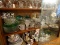 (DR) SHELF LOT OF ASSORTED KITCHENWARE; LOT OF ASSORTED GLASSWARE AND KITCHENWARE TO INCLUDE CUT