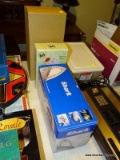 (RT BDRM) 3 PC. LOT; LOT INCLUDES SHARK STEAM IRON NEW IN BOX, SNOWMAN SPOON HOLDER NEW IN BOX AND