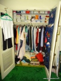 (MBED) CLOSET LOT; CONTENTS OF CLOSET INCLUDE- WOMEN'S CLOTHES L AND XL AND SHOES SIZE 6M, ETC.