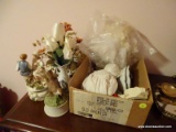 (PINKBR) LOT OF ASSORTED KNICK KNACKS; LOT TO INCLUDE 25TH ANNIVERSARY DECORATIONS, A COLONIAL BOY