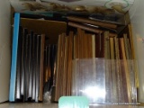 (PINKBR) BOX LOT OF ASSORTED PICTURE FRAMES; ~35 PIECE LOT TO INCLUDE SELF STANDING AND WALL HANGING