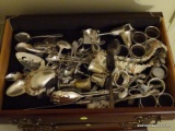 (DR) DRAWER LOT OF MISCELLANEOUS SILVER-PLATED FLATWARE; LOT TO INCLUDE A DRAWER FULL OF ASSORTED